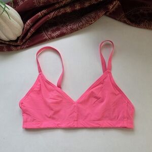 Aerie Smoothez Bralette Bright Pink Size Small